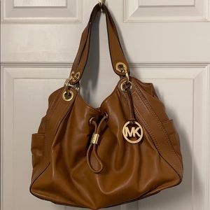 Brown leather Michael Kors purse
